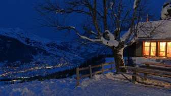 Berghaus in winter